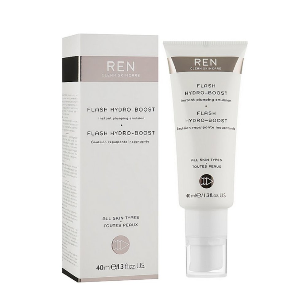 REN Flash Hydro-Boost Instant Plumping Emulsion 1.3oz 100% Natural Vegan